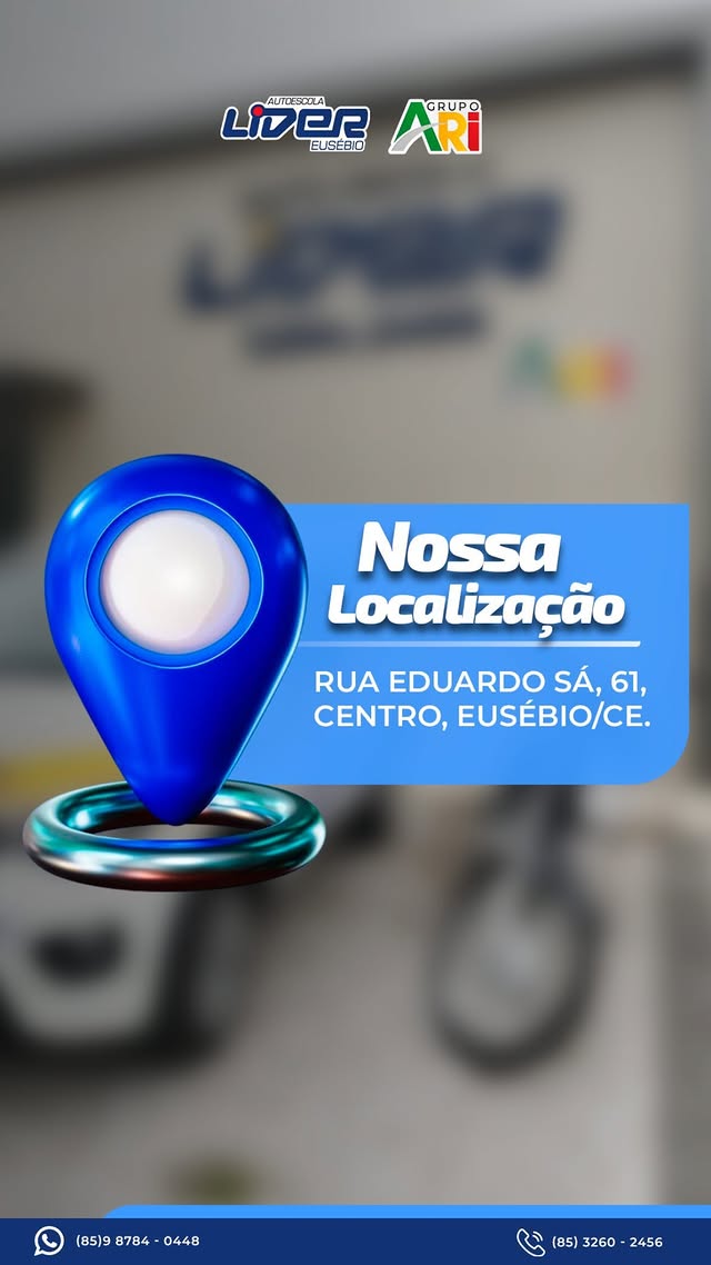 Localização da Autoescola Líder Eusébio